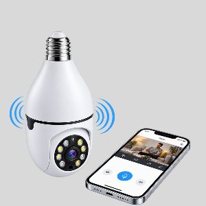 1080P Full HD Wi-Fi Bulb CCTV Camera – 360° Smart Wireless Security Camera with Night Vision & Mobile App
